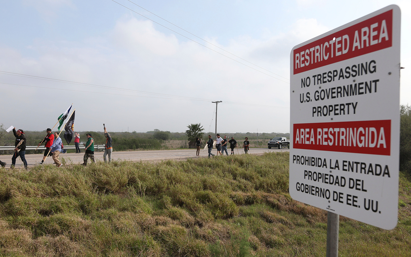Signs of Border Wall Construction Seen in South Texas as Debate Over ...