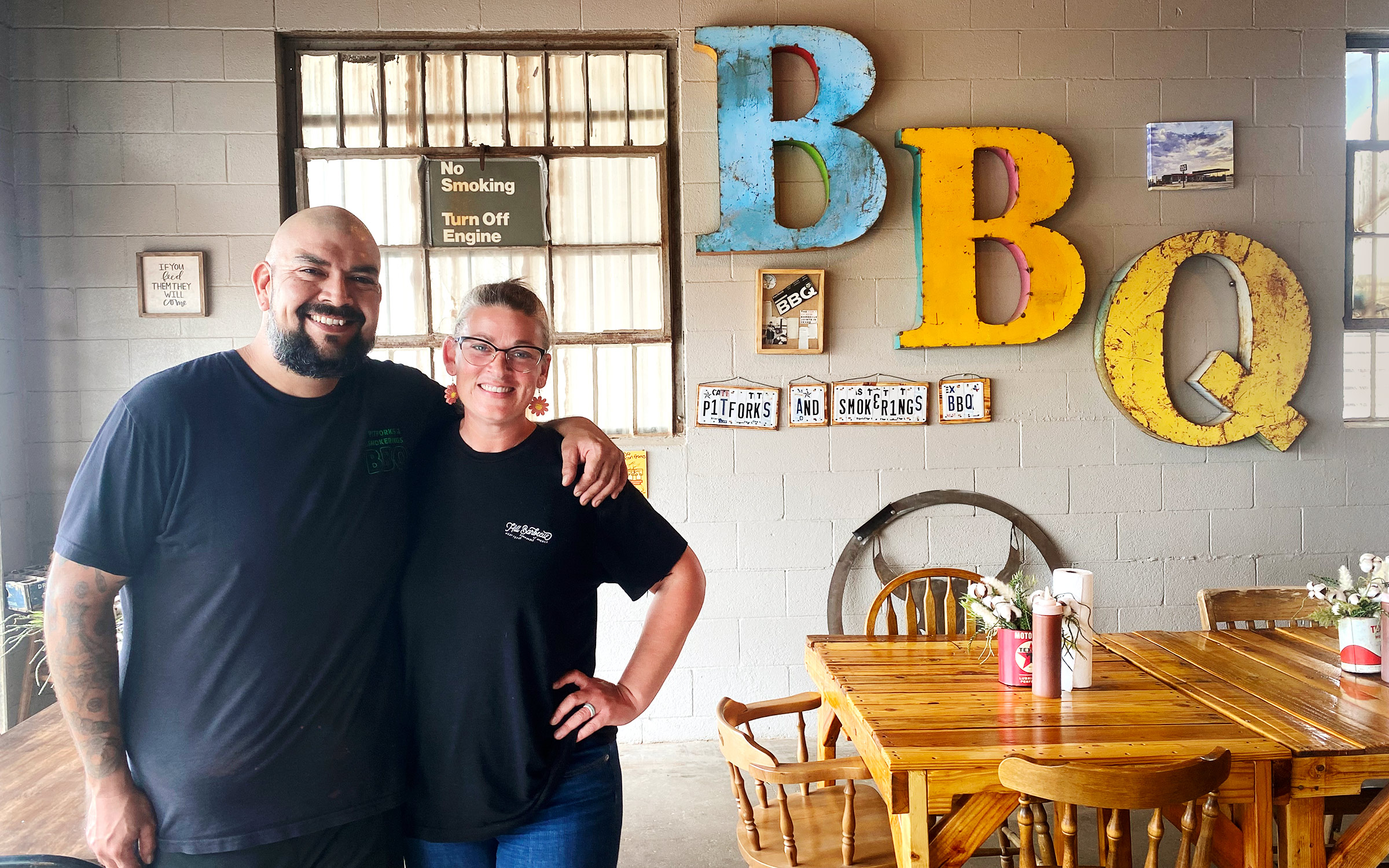A BBQ Joint Transforms Old Service Bays Into a New Dining Room
